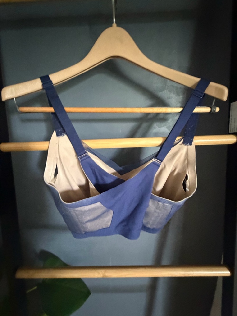 Honeylove Wireless Support Bra – Blue – Size 1X - Picture 3 of 3
